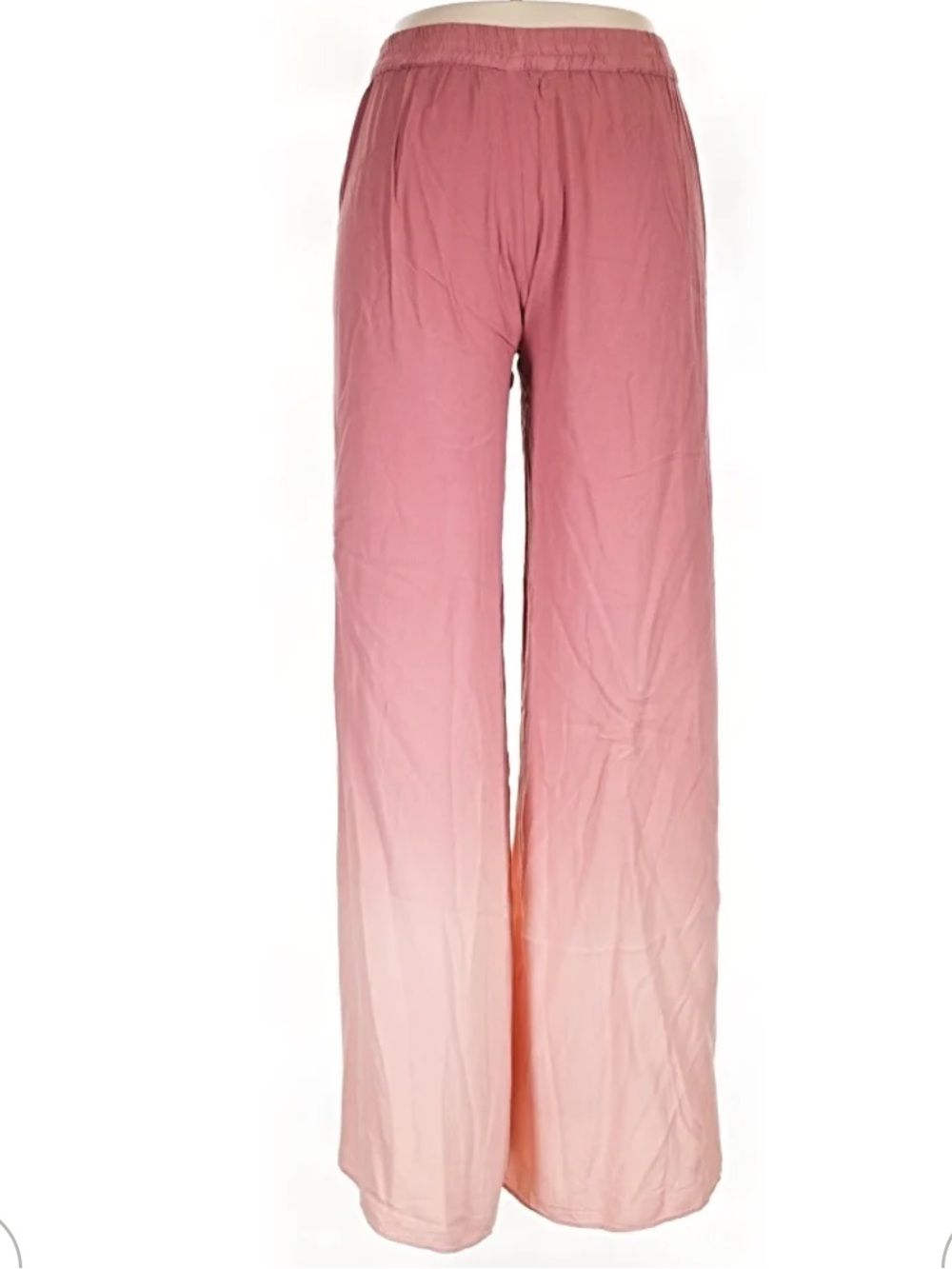young fabulous and broke pink ombre’ slit front pants
